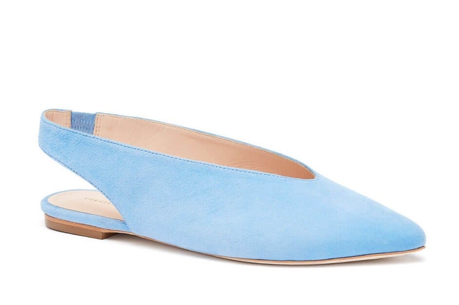 Loeffler Randall Eve Pointy-Toe Slingback Flats