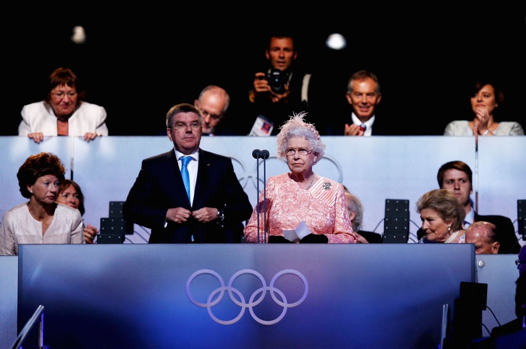 Attending the opening ceremony for the Olympic Games in 2012.