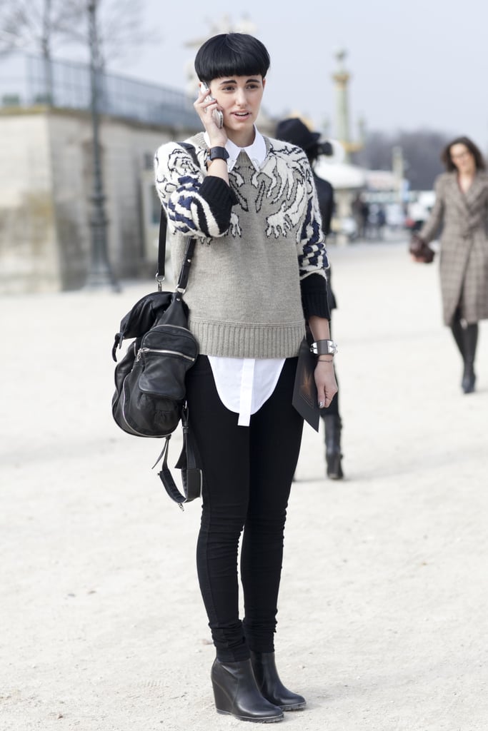Paris Fashion Week Street Style Fall 2012 Paris Fashion Week Street Style Fall 2012