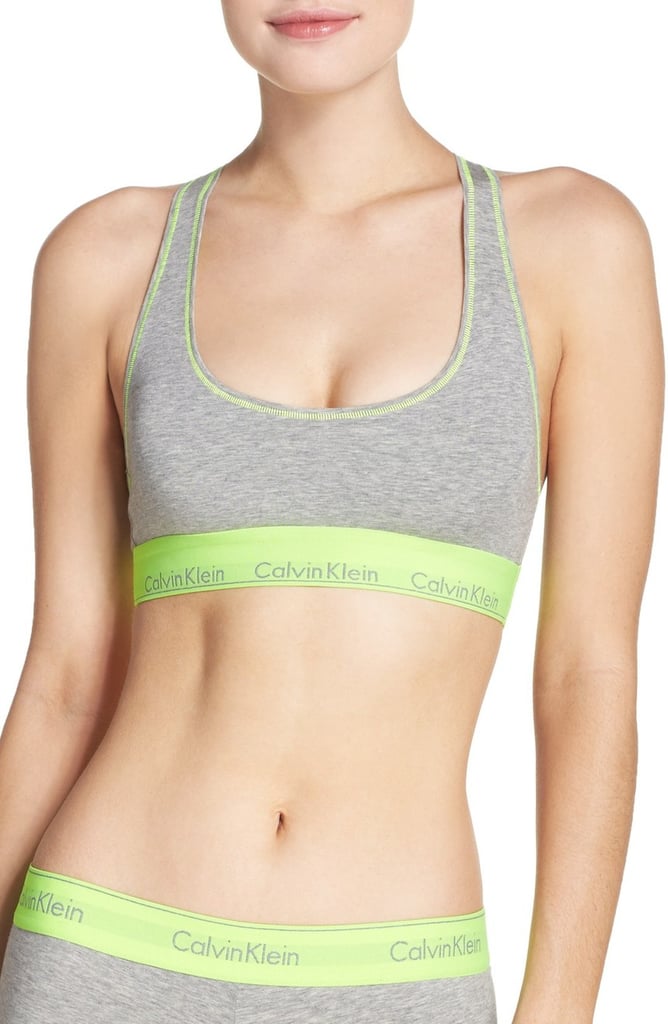 Calvin Klein Modern Cotton Collection Cotton Blend Racerback Bralette ($28)