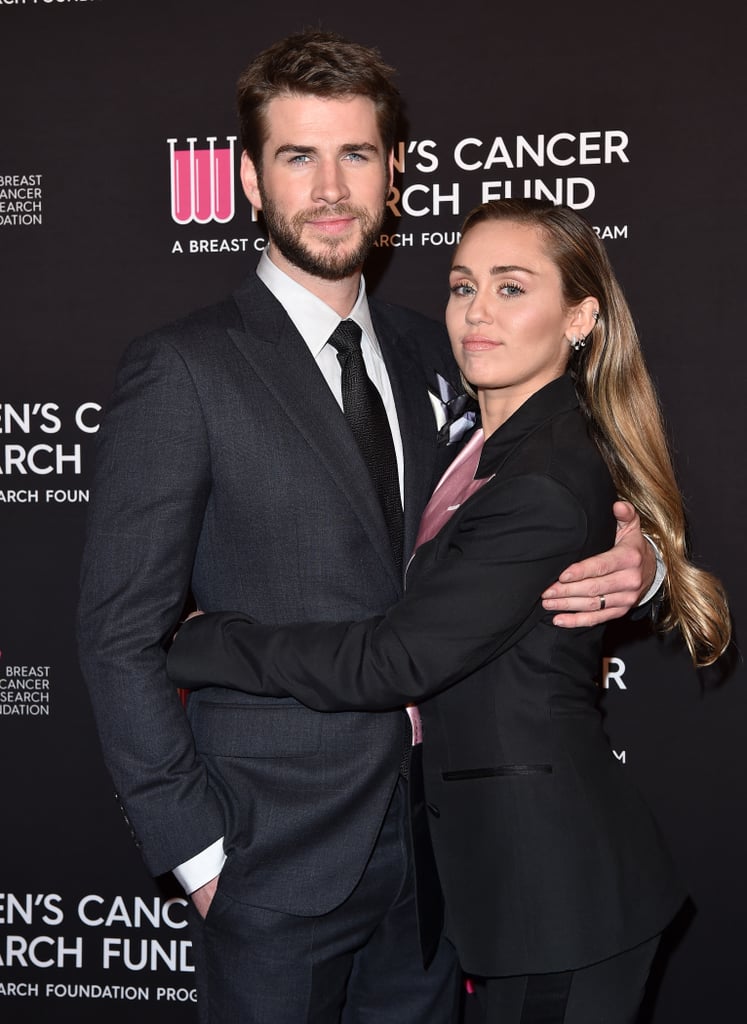 Miley Cyrus Liam Hemsworth at Cancer Research Fund Gala 2019