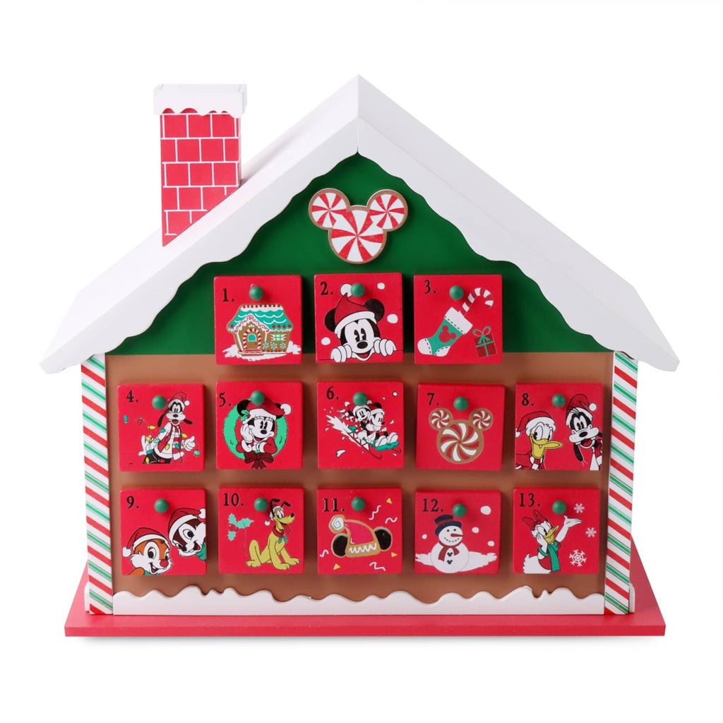 An Advent Calendar: Mickey Mouse and Friends Wooden House Advent Calendar