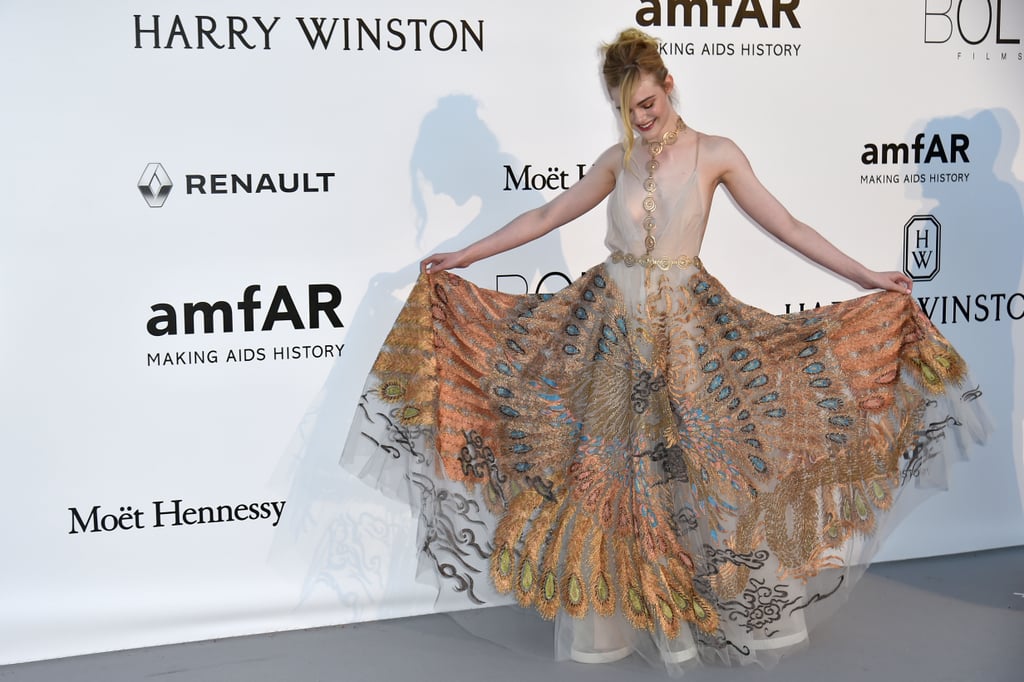 Elle Fanning Dress at amfAR Gala Cannes 2016