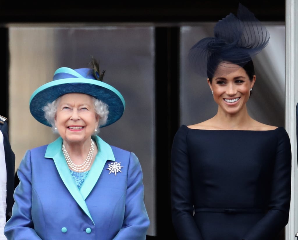 In July 2018, Queen Elizabeth II and Meghan Markle stood together as they watched the RAF flypast on the Buckingham Palace balcony.