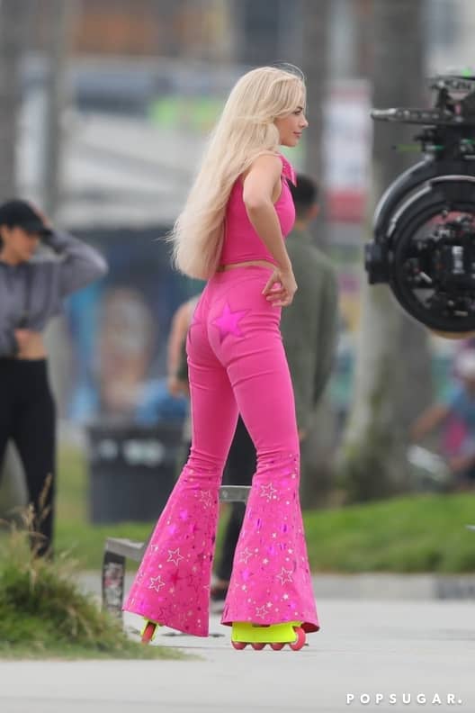 Barbie 2023 Margot Robbie Pink Vest Outfit