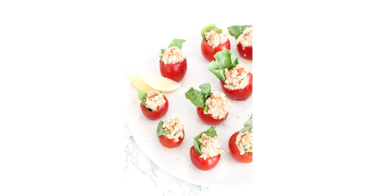 Cajun CrabStuffed Tomato Poppers Healthy Party Food POPSUGAR