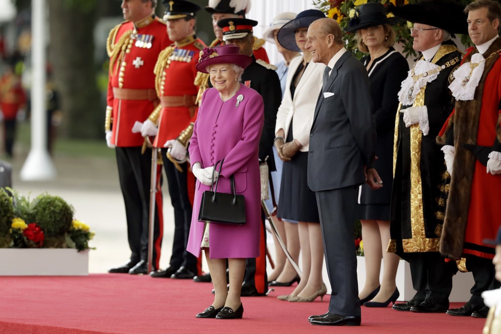 The Queen is much shorter than her husband, who is six feet tall.