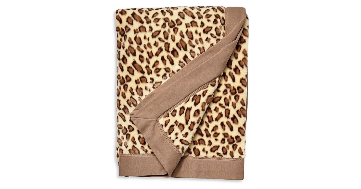 UGG LeopardPrint Fleece Blanket Cozy Home Essentials POPSUGAR Home