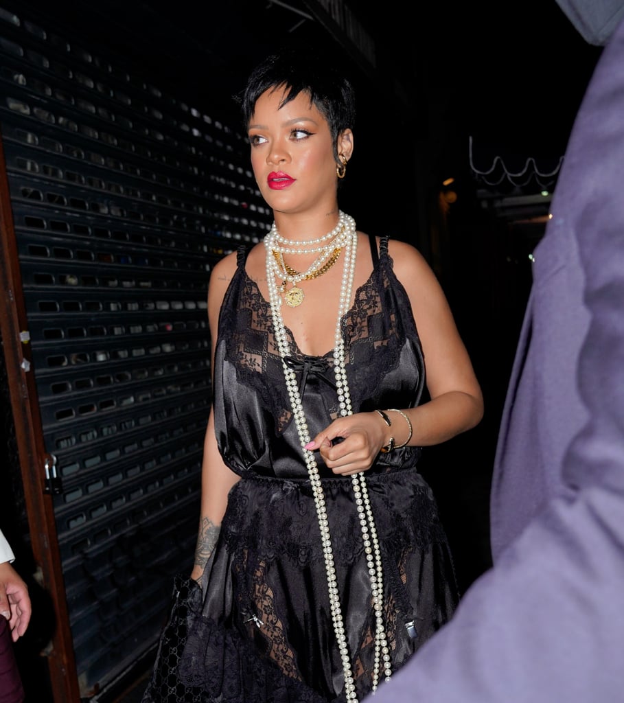 Rihanna Wears Sexy Slip Dress Out To Dinner in LA: Photo 4565195