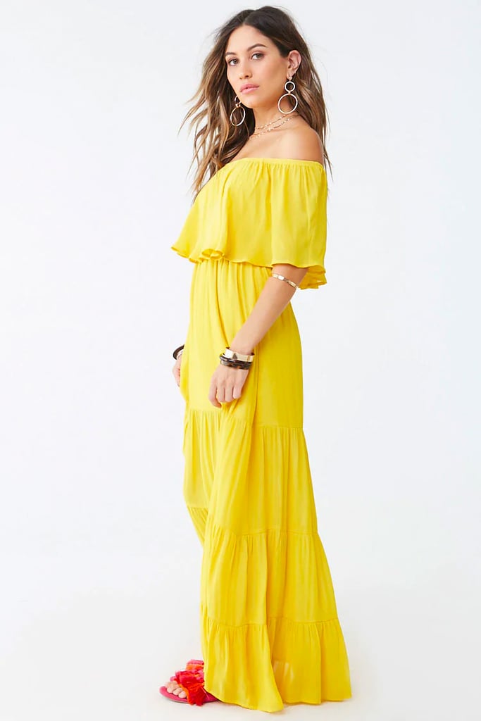 bardot summer maxi dress