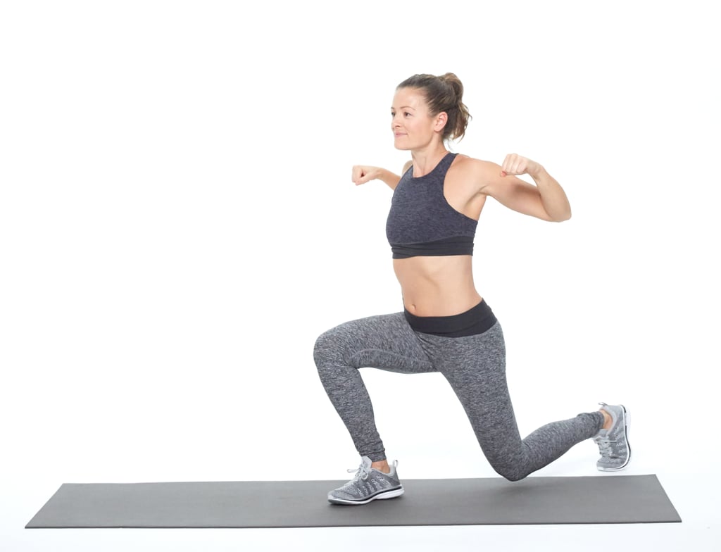 Alternating Lunge With Shoulder Squeeze