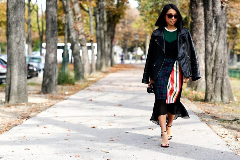 The Mixed-Print Skirt