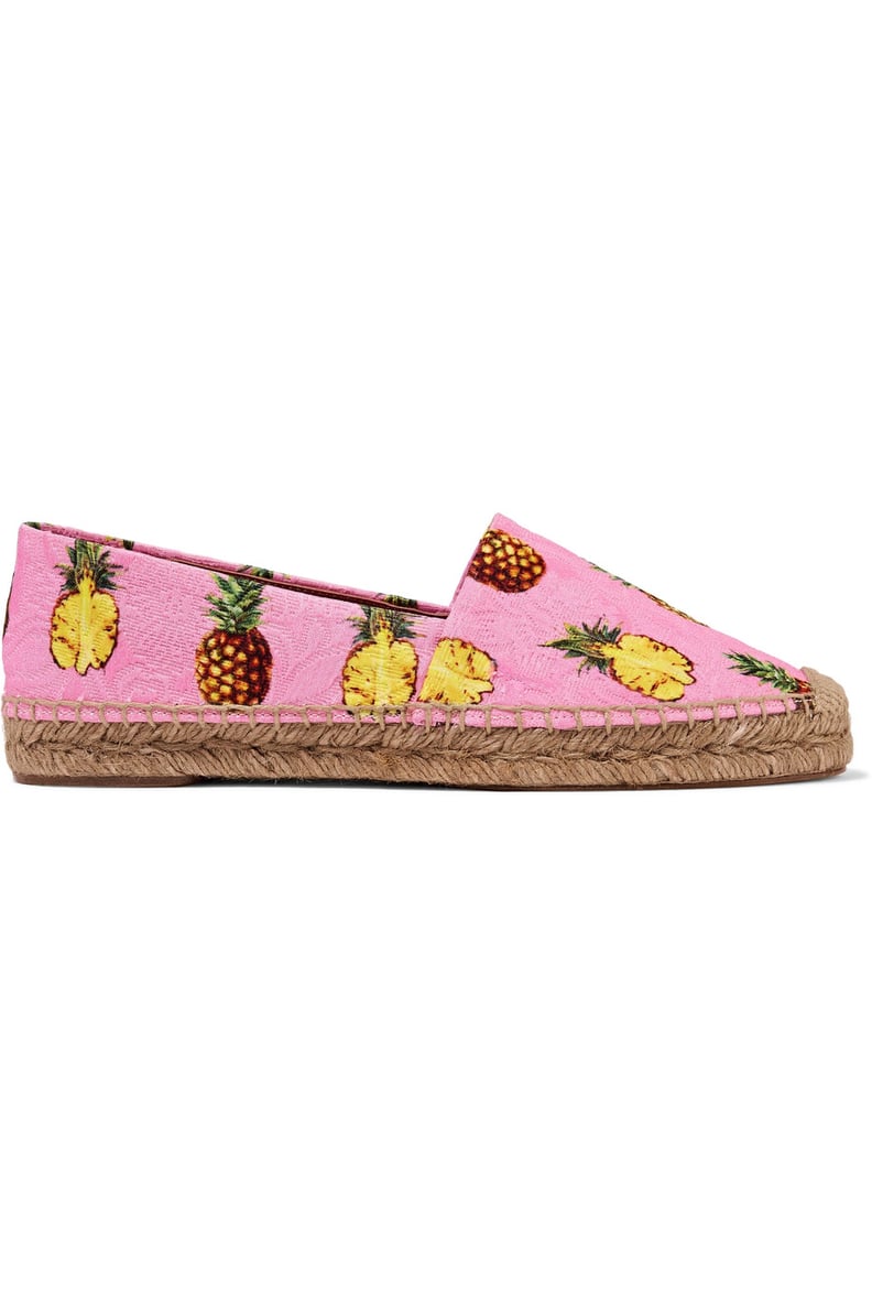 Dolce & Gabbana Printed Brocade Espadrilles