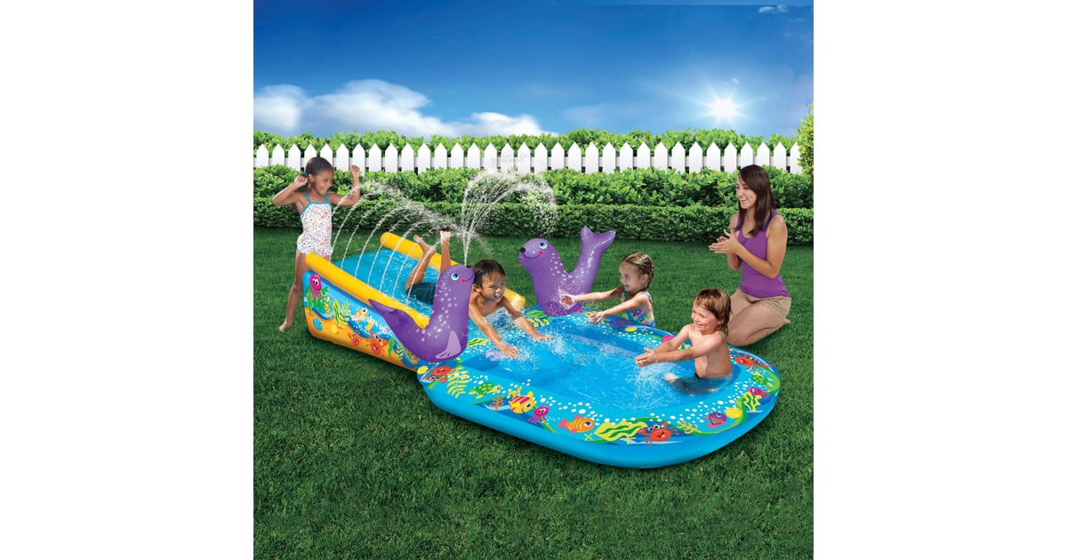 my first splash and slide costco