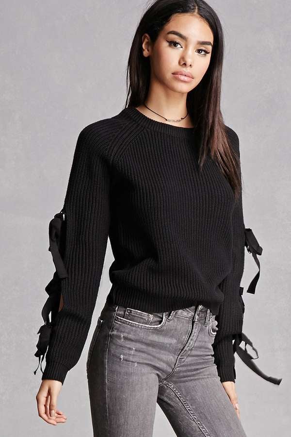 Forever 21 English Factory Cutout Sweater