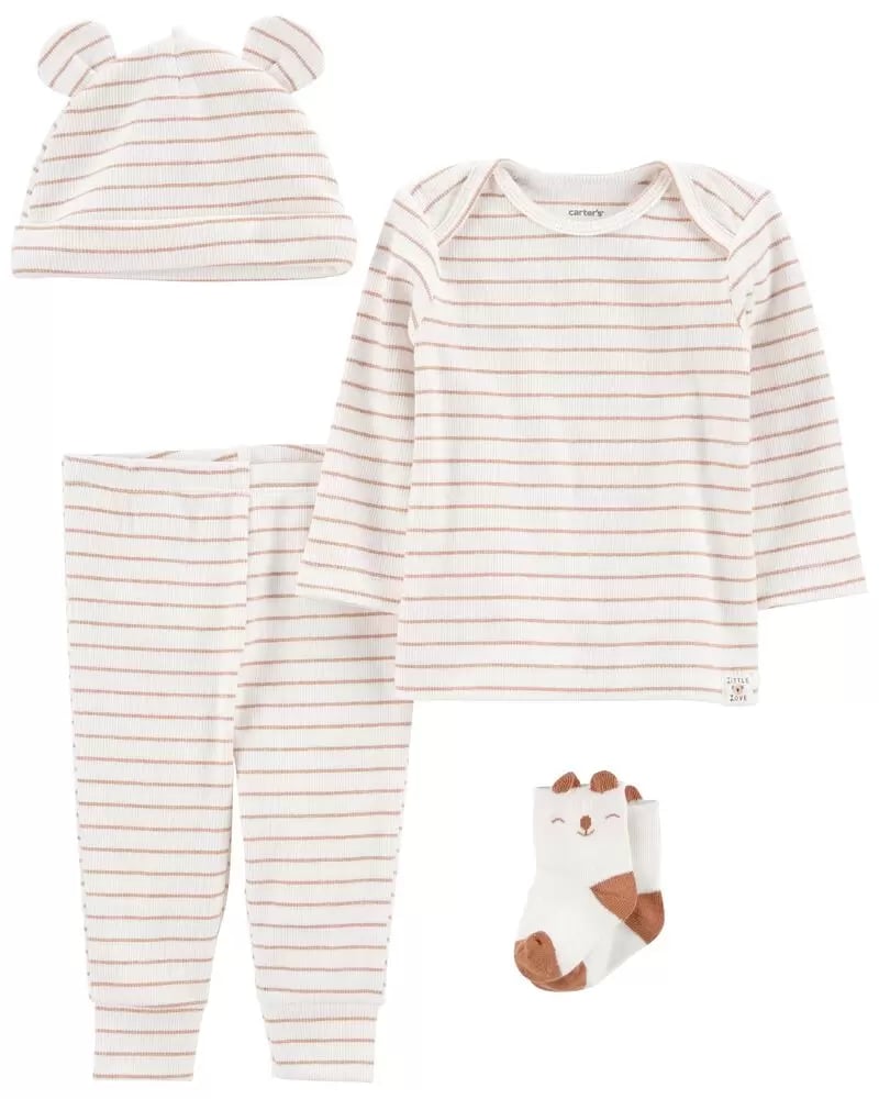 4-Piece Little Bear Outfit Set
