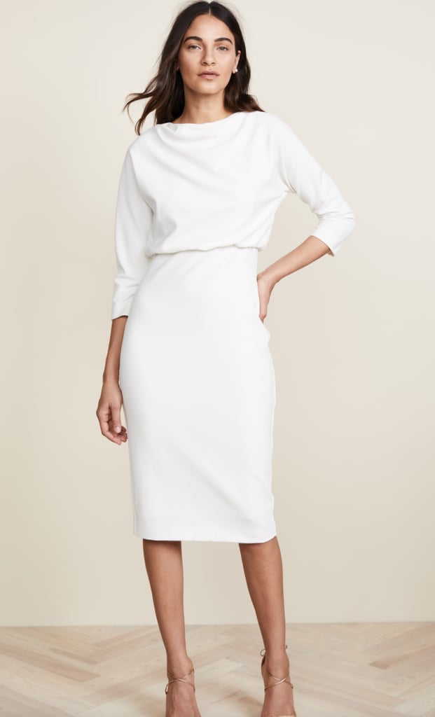 Badgley Mischka Long-Sleeve Dress