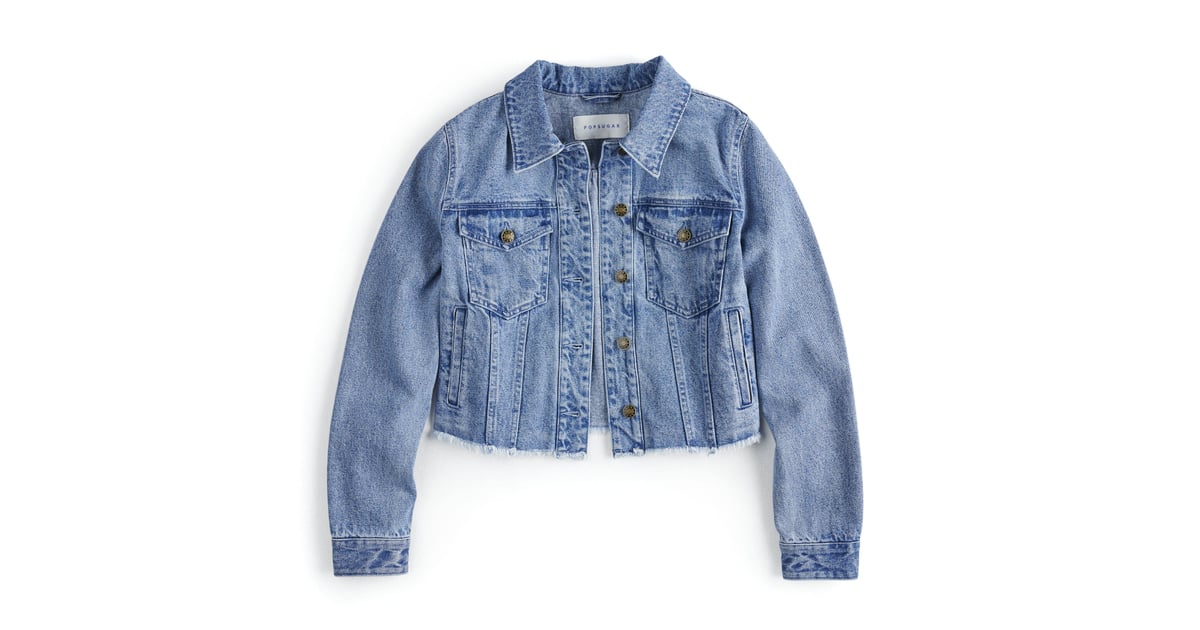 POPSUGAR Collection at Kohl's Frayed Cropped Jean Jacket Best Winter