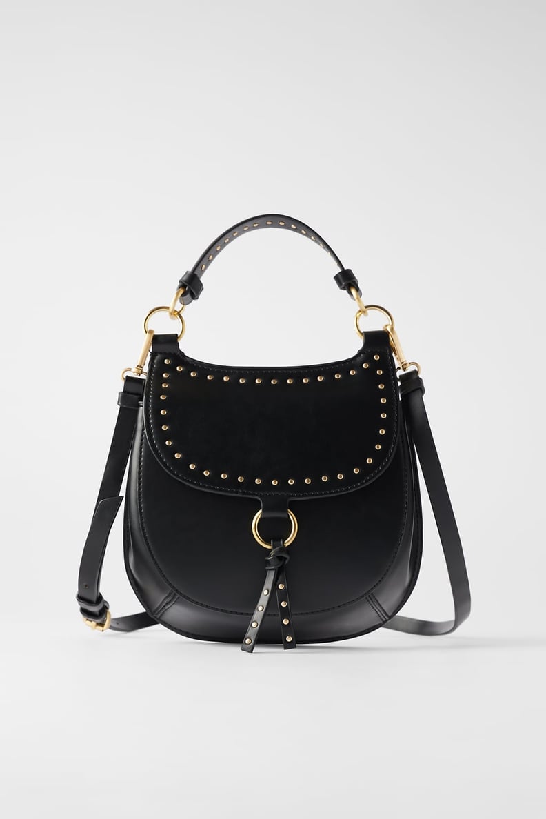 Zara Studded Equestrian Crossbody Bag