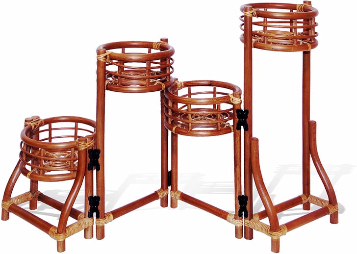 Amazon 4Tier Natural Rattan Wicker Plant Flower Stand Rattan Plant Stands POPSUGAR Home UK