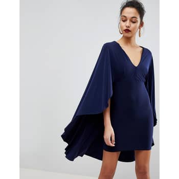 Meghan Markle Navy Stella McCartney Cape Dress | POPSUGAR Fashion