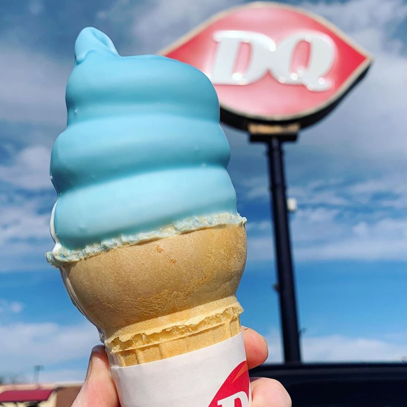 Dairy Queen's Blue CottonCandyDipped Ice Cream Cones POPSUGAR Food