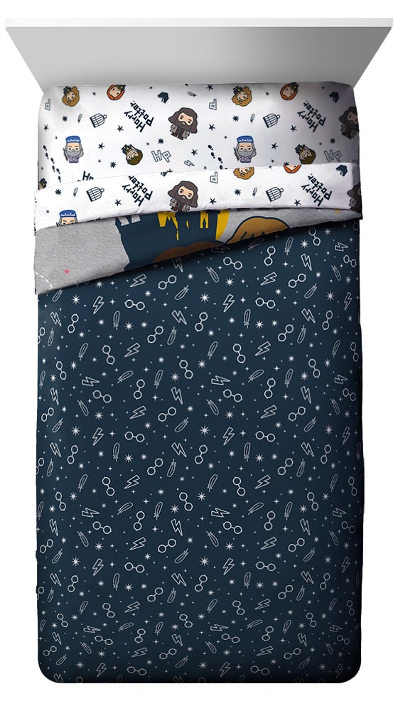 Harry Potter Hogwarts Icons Bed in a Bag Reversible Bedding