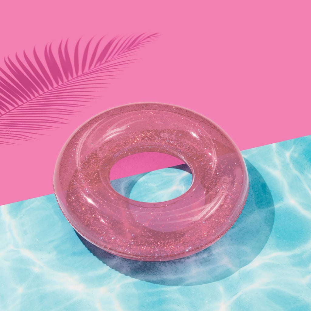 Sun Squad Glitter Tube Pool Float in Pink