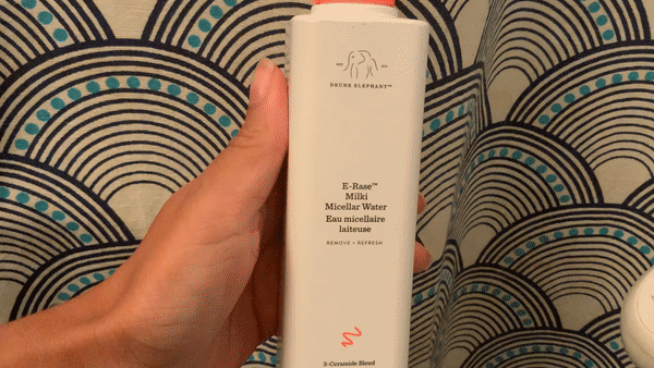 How Drunk Elephant's E-Rase Milki Micellar Water Goes On