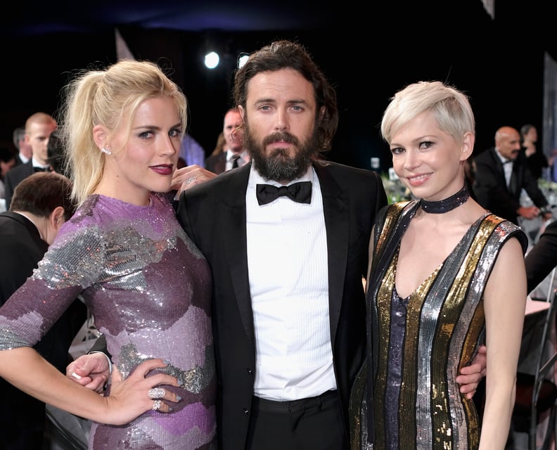 When Casey Affleck Was Surrounded by These Sequined Beauties
