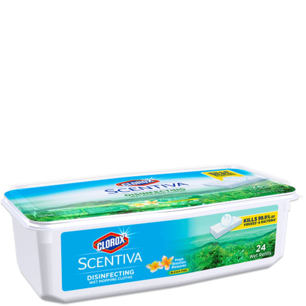 clorox scentiva wet mopping cloths