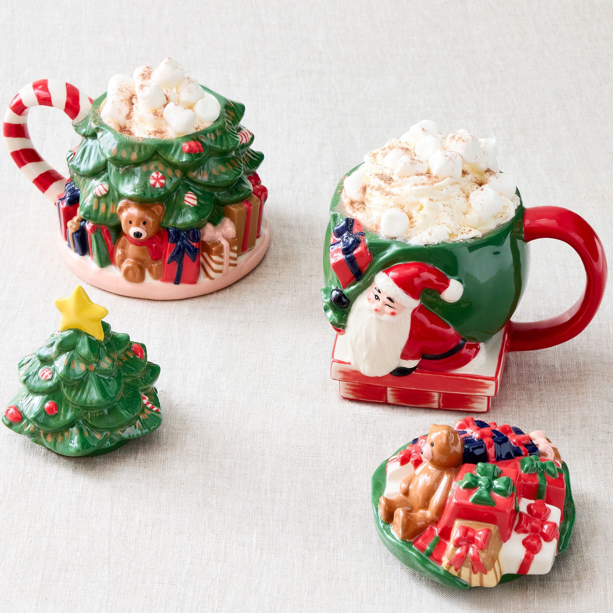 Figural christmas mug