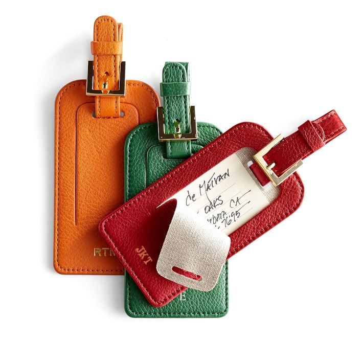 Leather Luggage Tag ($49)