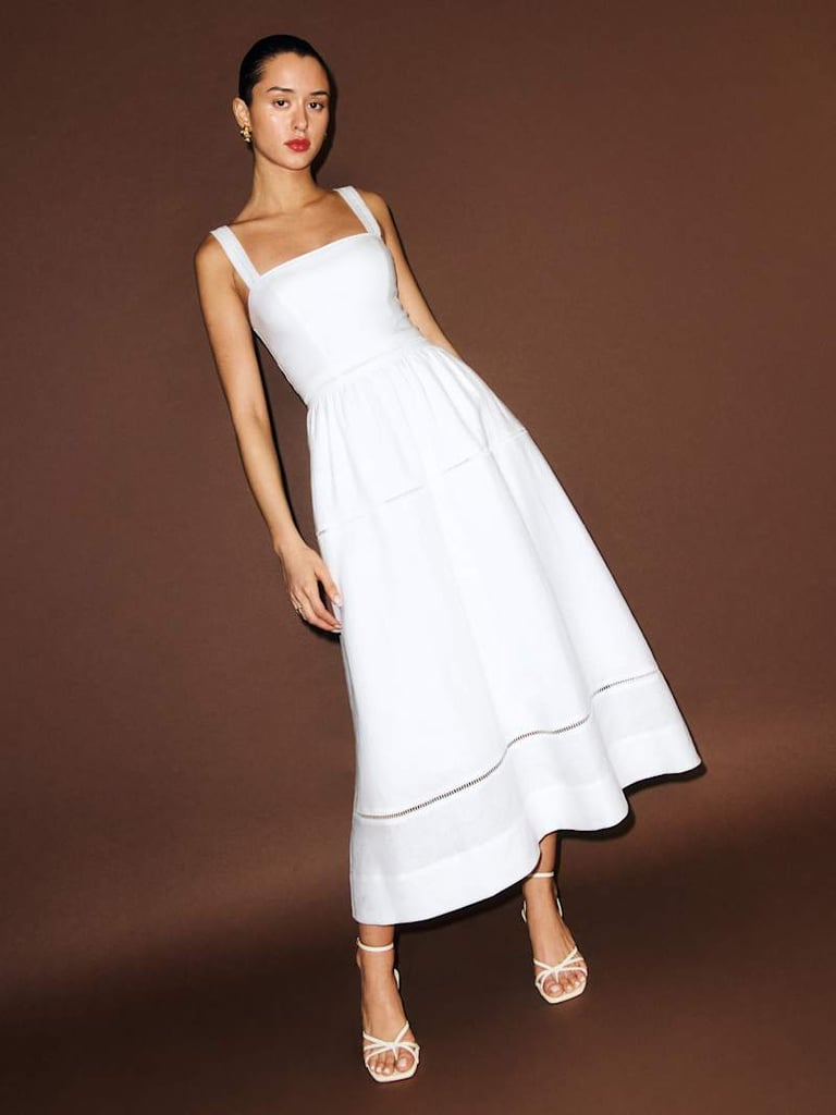 Reformation Everett Linen Dress