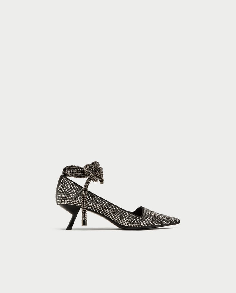 Zara Shiny High Heel Court Shoes