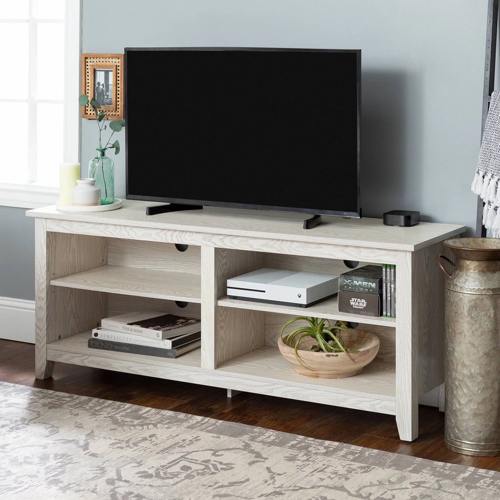 Saracina Home Rustic Weathered Wood TV Stand