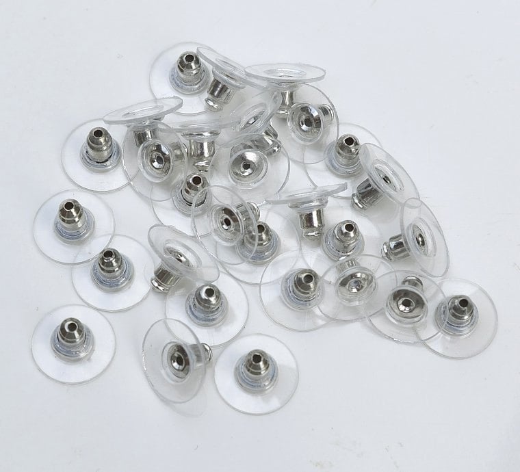 Earring disc sale clear plastic