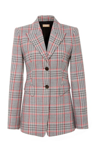 Michael Kors Collection Plaid Wool Blazer
