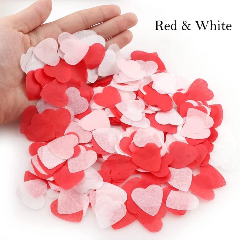 Flower Girl Alternatives to Petals: Heart-Shaped Tissue Paper Confetti