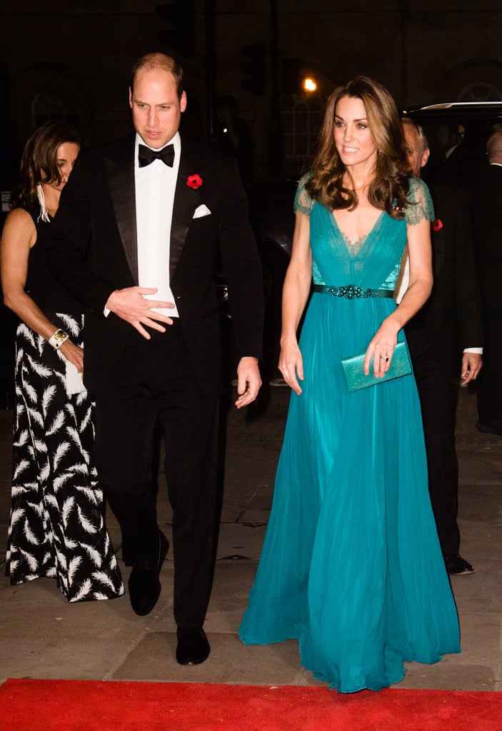 Kate Middleton Blue Jenny Packham Gown 2018