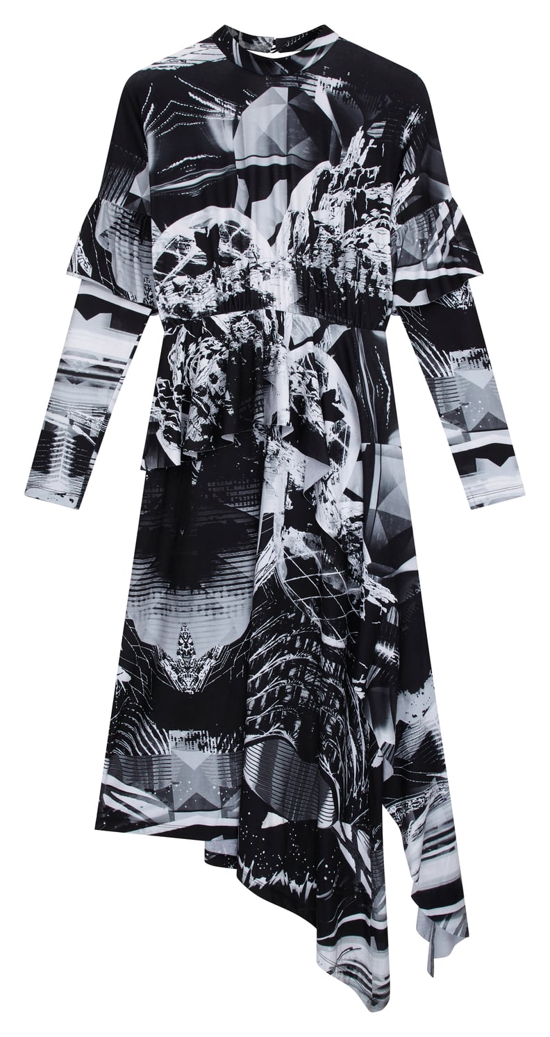 ASOS x Star Wars Printed Long Sleeve Hanky Hem Dress