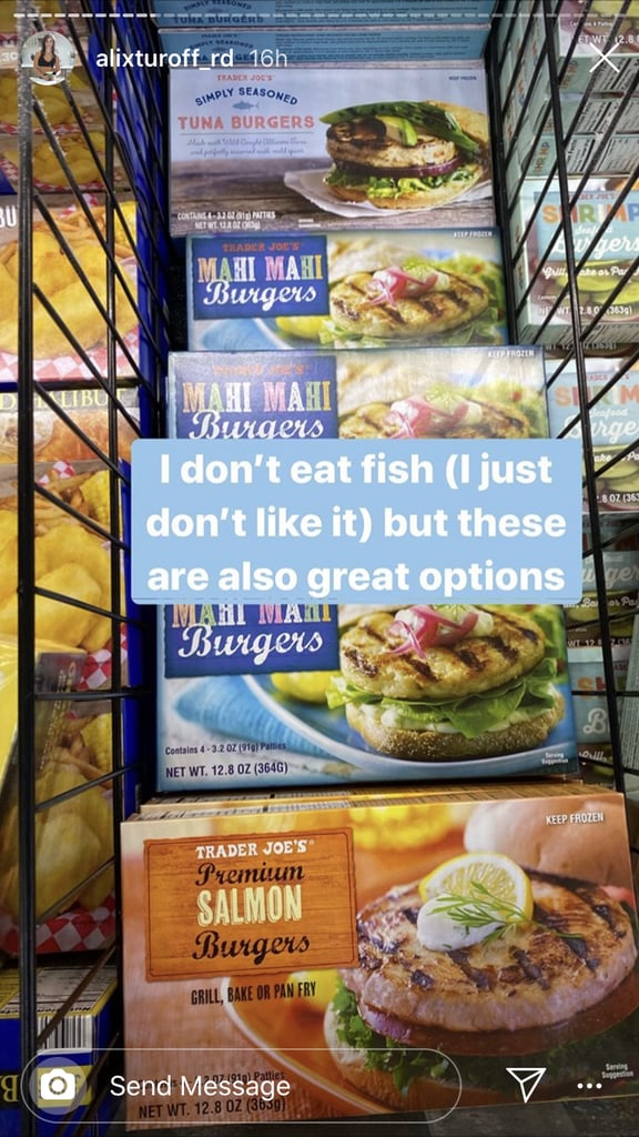 A Note on TJ's Shrimp, Tuna, Mahi-Mahi, and Salmon Burgers