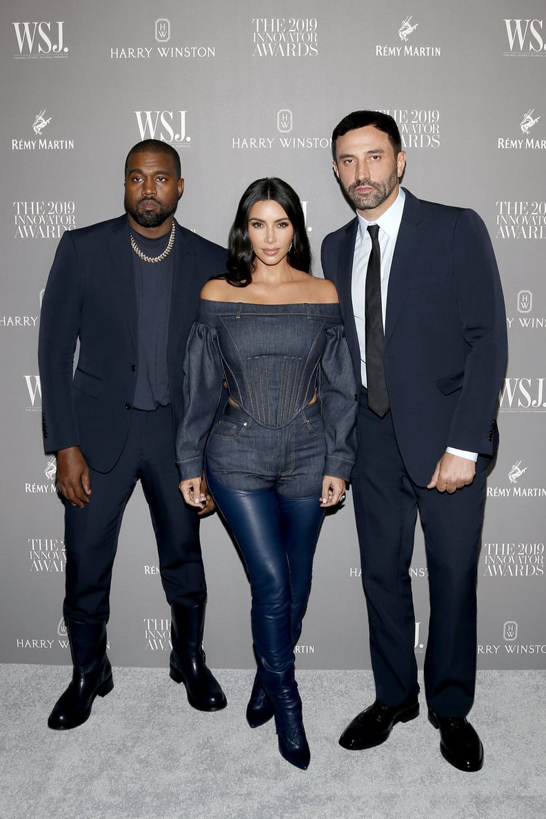 Kim Kardashian, Kanye West, and Riccardo Tisci at the WSJ. Magazine 2019 Innovator Awards