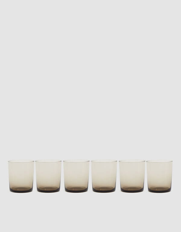 Hawkins New York Chroma Glassware Tumbler Set in Smoke