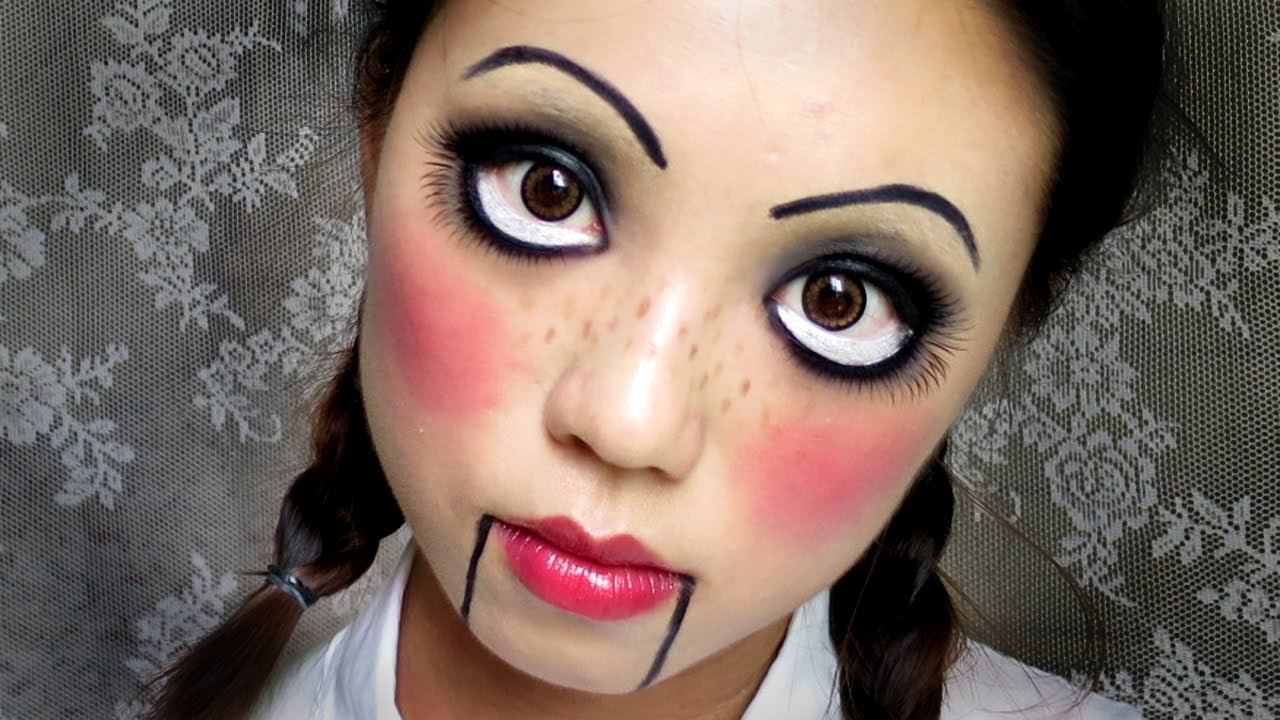 Easy Halloween Makeup: Creepy Cute Doll Makeup Tutorial | Halloween Makeup Ideas For a Last-Minute Costume | Beauty