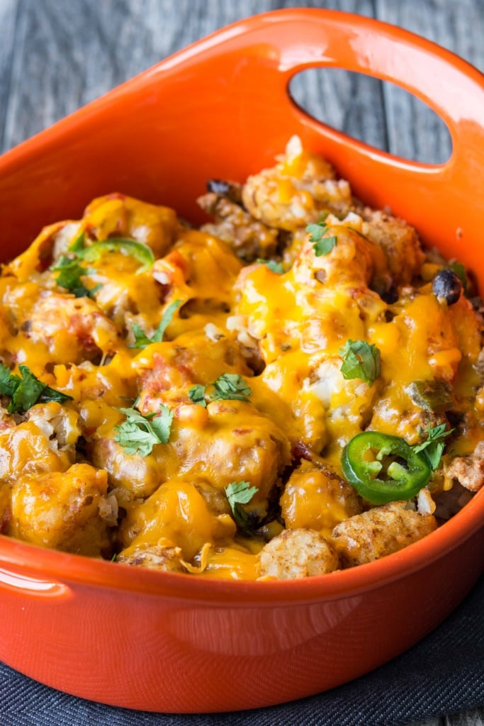 Taco Tater Tot Casserole