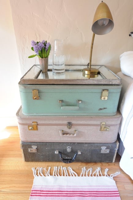 Suitcase Side Table