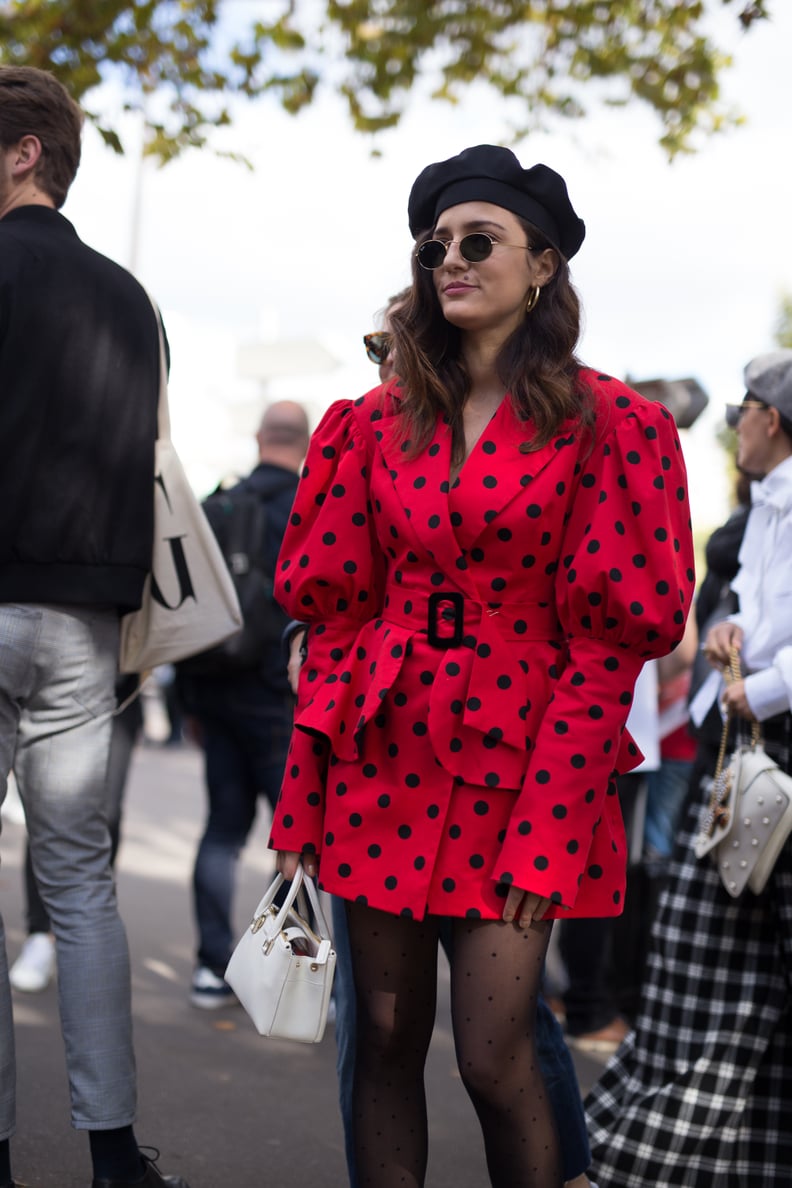 Play It Up in Parisian Fashion With a Beret and Tights