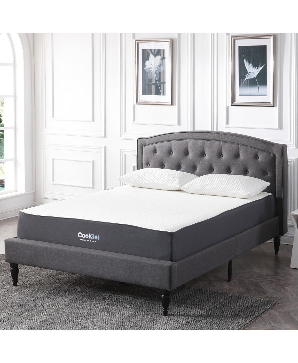 Ladan 10 5 Cool Gel Memory Foam Cushion Firm Pillow Top Mattress