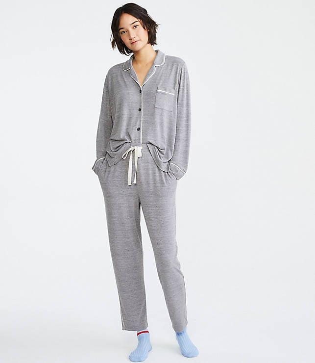 Lou & Grey Softened Jersey Pajama Set, 10 Little Ways Your Favourite  Bloggers Are Dressing Up Their Pajamas at Home